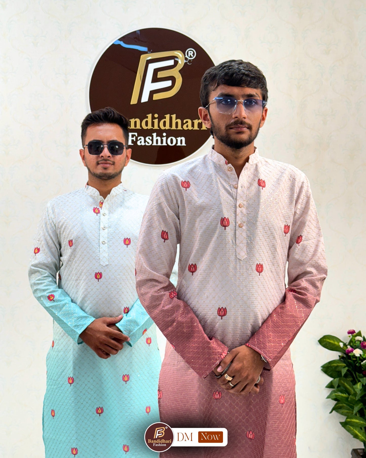 MEN'S BEST LUCKING WORK AND PRINTED IN TWO TON KURTA